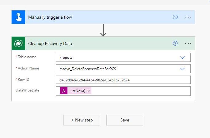 Unrelate Row action calling the API